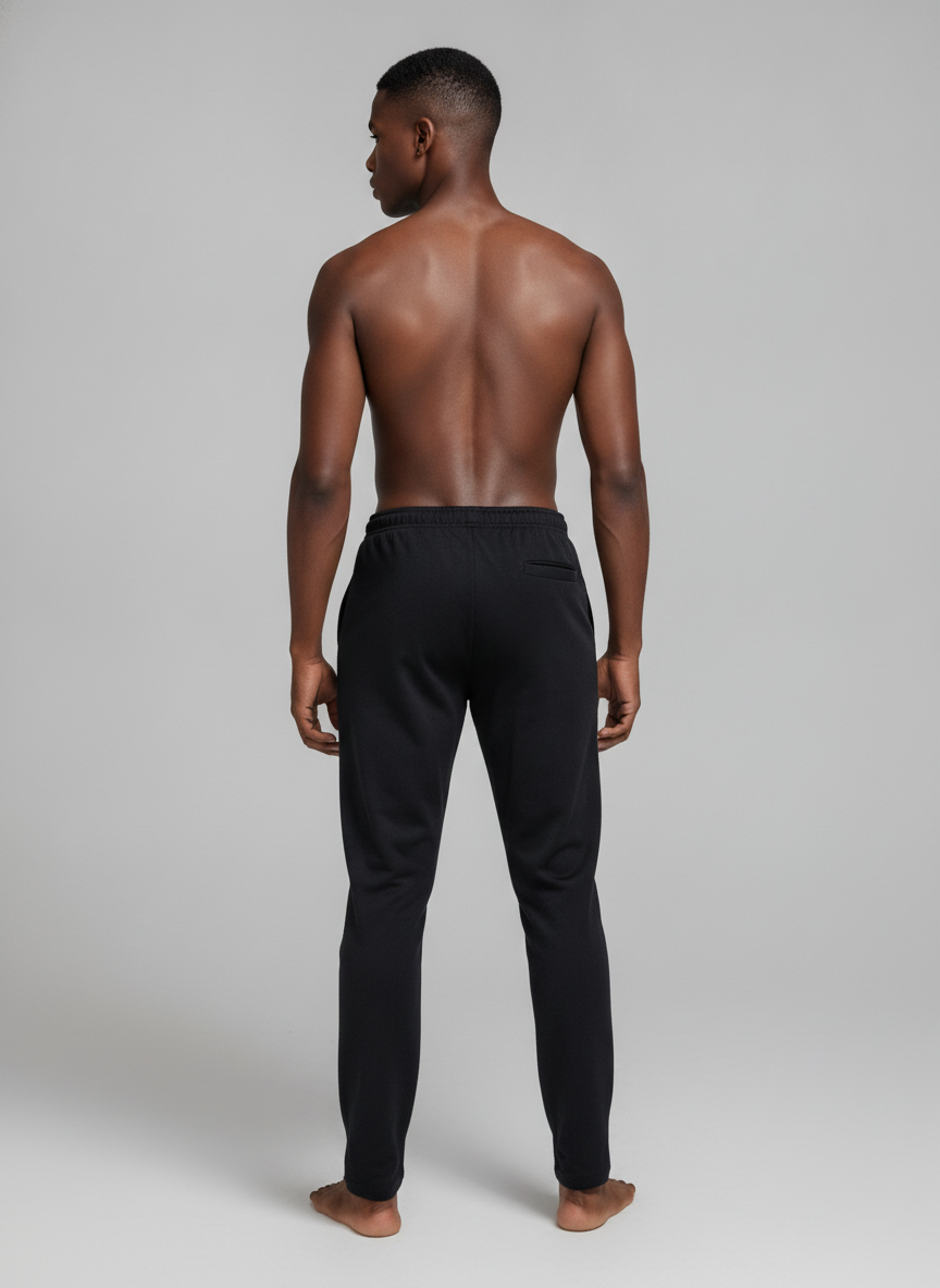 Men's Premium Black Jogger Track Pants | Slim Fit Athletic & Casual Wear