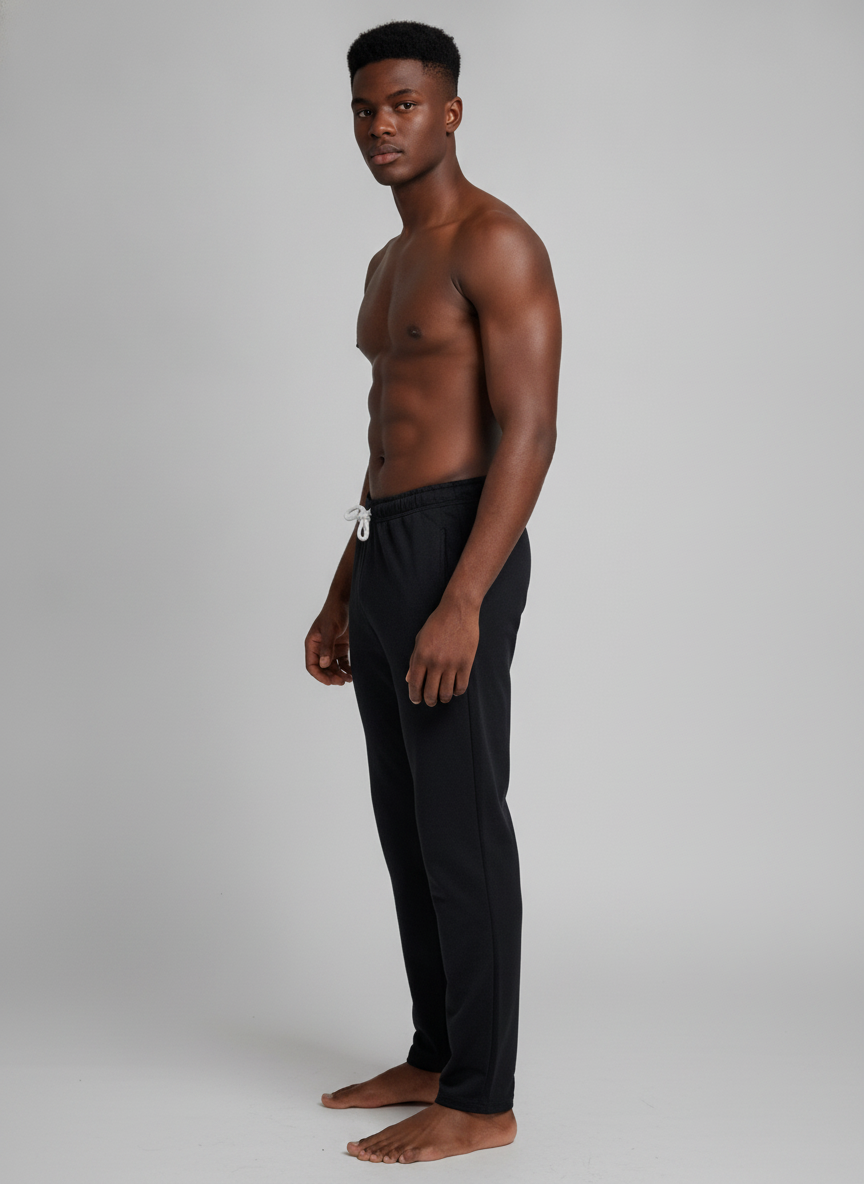Men's Premium Black Jogger Track Pants | Slim Fit Athletic & Casual Wear