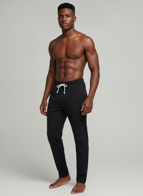 Men's Premium Black Jogger Track Pants | Slim Fit Athletic & Casual Wear