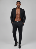 Men's Premium Black Jogger Track Pants | Slim Fit Athletic & Casual Wear